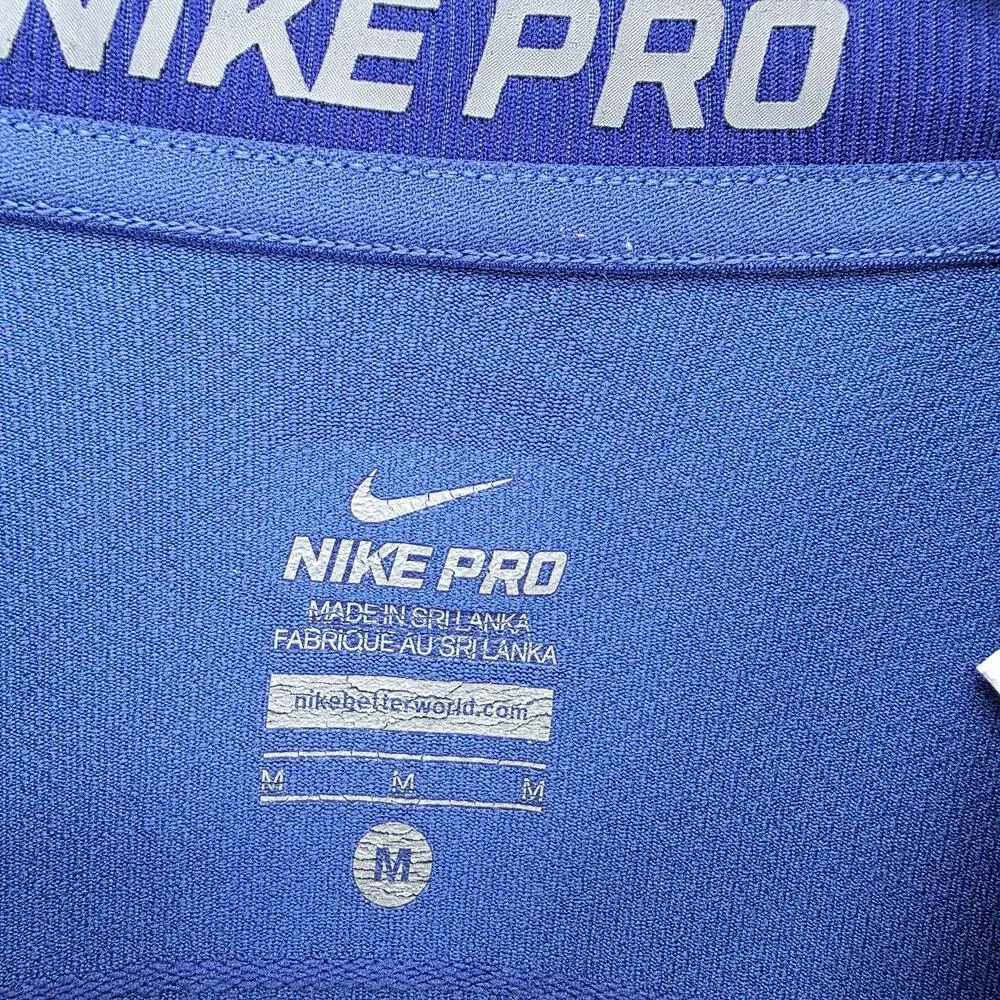 Kansas City Royals Shirt Mens M Blue MLB Baseball Nike Pro Dri-FIT Long Sleeve